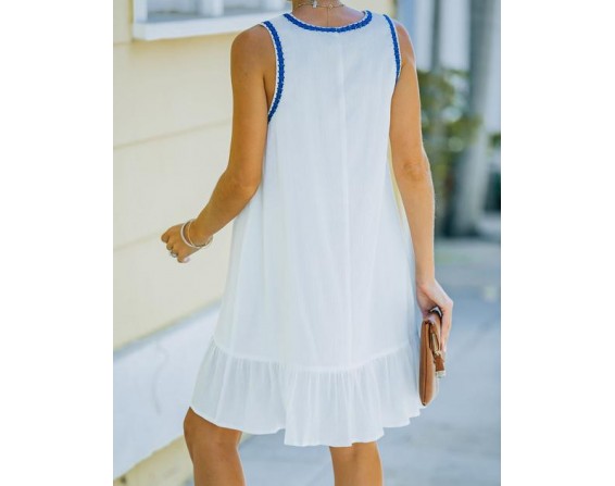 Path To Paradise Embroidered Shift Dress