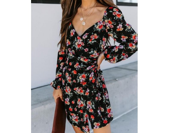 Called To Say I Love You Floral Ruched Dress - FINAL SALE