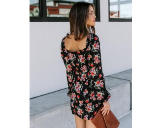 Called To Say I Love You Floral Ruched Dress - FINAL SALE